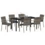 Conjunto de Comedor de Jardín 7 pcs Gris ratán sintético en Conjuntos de jardín | Comprar online en Foru.es