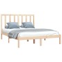 Estructura de cama madera maciza de pino 120x190 cm de vidaXL, Camas y somieres - Ref: Foro24-3105130, Precio: 111,26 €, Desc...