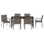 Conjunto de Comedor de Jardín 7 pcs Gris ratán sintético en Conjuntos de jardín | Comprar online en Foru.es