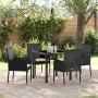 Conjunto de Comedor de Jardín 5 pcs Negro ratán sintético en Sillas de jardín | Comprar online en Foru.es