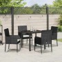 Conjunto de Comedor de Jardín 5 pcs Negro ratán sintético en Sillas de jardín | Comprar online en Foru.es
