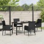 Conjunto de Comedor de Jardín 5 pcs Negro ratán sintético en Sillas de jardín | Comprar online en Foru.es