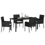 Conjunto de Comedor de Jardín 5 pcs Negro ratán sintético en Sillas de jardín | Comprar online en Foru.es