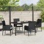 Conjunto de Comedor de Jardín 5 pcs Negro ratán sintético en Sillas de jardín | Comprar online en Foru.es