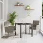 Conjunto de Comedor de Jardín 3 pcs Gris ratán sintético en Sillas de jardín | Comprar online en Foru.es