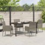 Conjunto de Comedor de Jardín 5 pcs Gris ratán sintético en Sillas de jardín | Comprar online en Foru.es