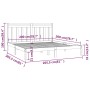 Estructura de cama de madera maciza 200x200 cm de vidaXL, Camas y somieres - Ref: Foro24-3105270, Precio: 129,08 €, Descuento: %