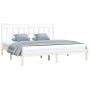Estructura de cama madera maciza blanco 200x200 cm de vidaXL, Camas y somieres - Ref: Foro24-3105271, Precio: 140,61 €, Descu...