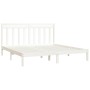 Estructura de cama madera maciza blanco 200x200 cm de vidaXL, Camas y somieres - Ref: Foro24-3105271, Precio: 140,61 €, Descu...