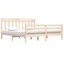 Estructura de cama de madera maciza 200x200 cm de vidaXL, Camas y somieres - Ref: Foro24-3105335, Precio: 144,07 €, Descuento: %