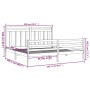 Estructura de cama de madera maciza 200x200 cm de vidaXL, Camas y somieres - Ref: Foro24-3105335, Precio: 144,07 €, Descuento: %