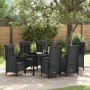 Conjunto de Comedor de Jardín 7 pcs Negro ratán sintético en Sillas de jardín | Comprar online en Foru.es