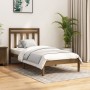 Estructura de cama madera maciza marrón miel 100x200 cm de vidaXL, Camas y somieres - Ref: Foro24-3105243, Precio: 103,98 €, ...