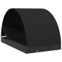 Tumbona 2 personas toldo redondo ratán PE negra 211x112x140 cm de vidaXL, Tumbonas - Ref: Foro24-319656, Precio: 284,18 €, De...