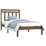 Estructura de cama madera maciza marrón miel 100x200 cm de vidaXL, Camas y somieres - Ref: Foro24-3105243, Precio: 103,98 €, ...