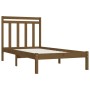 Estructura de cama madera maciza marrón miel 100x200 cm de vidaXL, Camas y somieres - Ref: Foro24-3105243, Precio: 103,98 €, ...