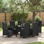 Conjunto de Comedor de Jardín 7 pcs Negro ratán sintético en Sillas de jardín | Comprar online en Foru.es