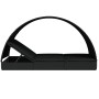 Tumbona 2 personas toldo redondo ratán PE negra 211x112x140 cm de vidaXL, Tumbonas - Ref: Foro24-319656, Precio: 284,18 €, De...