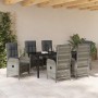 Conjunto de Comedor de Jardín 7 pcs Gris ratán sintético en Sillas de jardín | Comprar online en Foru.es