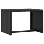 Tumbonas 2 uds con mesita ratán sintético negro de vidaXL, Tumbonas - Ref: Foro24-319636, Precio: 302,17 €, Descuento: %