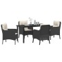Conjunto de Comedor de Jardín 5 pcs Negro ratán sintético en Sillas de jardín | Comprar online en Foru.es