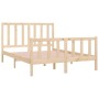 Estructura de cama madera maciza 140x190 cm de vidaXL, Camas y somieres - Ref: Foro24-3105205, Precio: 124,13 €, Descuento: %