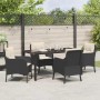 Conjunto de Comedor de Jardín 5 pcs Negro ratán sintético en Sillas de jardín | Comprar online en Foru.es