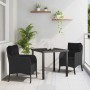 Conjunto de Comedor de Jardín 3 pcs Negro ratán sintético en Sillas de jardín | Comprar online en Foru.es