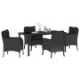 Conjunto de Comedor de Jardín 5 pcs Negro ratán sintético en Sillas de jardín | Comprar online en Foru.es