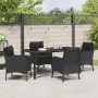 Conjunto de Comedor de Jardín 5 pcs Negro ratán sintético en Sillas de jardín | Comprar online en Foru.es