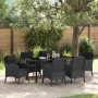 Conjunto de Comedor de Jardín 7 pcs Negro ratán sintético en Sillas de jardín | Comprar online en Foru.es