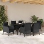 Conjunto de Comedor de Jardín 7 pcs Negro ratán sintético en Sillas de jardín | Comprar online en Foru.es