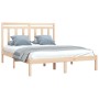 Estructura de cama madera maciza de pino 120x200 cm de vidaXL, Camas y somieres - Ref: Foro24-3105245, Precio: 111,08 €, Desc...