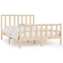 Estructura de cama madera maciza 120x190 cm de vidaXL, Camas y somieres - Ref: Foro24-3105195, Precio: 112,58 €, Descuento: %