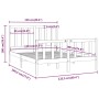 Estructura de cama madera maciza 120x190 cm de vidaXL, Camas y somieres - Ref: Foro24-3105195, Precio: 112,58 €, Descuento: %