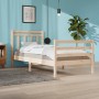 Estructura de cama madera maciza 90x200 cm de vidaXL, Camas y somieres - Ref: Foro24-3105300, Precio: 91,85 €, Descuento: %