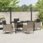 Conjunto de Comedor de Jardín 5 pcs Gris claro Poliratán en Sillas de jardín | Comprar online en Foru.es