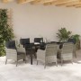 Conjunto de Comedor de Jardín 7 pcs Gris Claro ratán sintético en Sillas de jardín | Comprar online en Foru.es