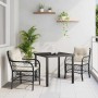 Conjunto de Comedor de Jardín 3 pcs Negro ratán sintético en Sillas de jardín | Comprar online en Foru.es
