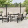 Conjunto de Comedor de Jardín 5 pcs Negro ratán sintético en Sillas de jardín | Comprar online en Foru.es