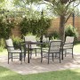 Conjunto de Comedor de Jardín 5 pcs Negro ratán sintético en Sillas de jardín | Comprar online en Foru.es