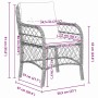 Conjunto de Comedor de Jardín 7 pcs Negro ratán sintético en Sillas de jardín | Comprar online en Foru.es