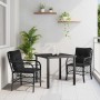 Conjunto de Comedor de Jardín 3 pcs Negro ratán sintético en Sillas de jardín | Comprar online en Foru.es