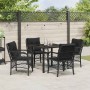 Conjunto de Comedor de Jardín 5 pcs Negro ratán sintético en Sillas de jardín | Comprar online en Foru.es