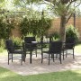 Conjunto de Comedor de Jardín 5 pcs Negro ratán sintético en Sillas de jardín | Comprar online en Foru.es