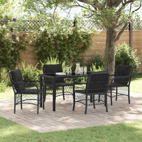 Conjunto de Comedor de Jardín 5 pcs Negro ratán sintético en Sillas de jardín | Comprar online en Foru.es