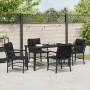 Conjunto de Comedor de Jardín 5 pcs Negro ratán sintético en Sillas de jardín | Comprar online en Foru.es