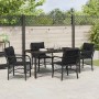 Conjunto de Comedor de Jardín 5 pcs Negro ratán sintético en Sillas de jardín | Comprar online en Foru.es