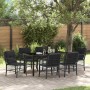 Conjunto de Comedor de Jardín 7 pcs Negro ratán sintético en Sillas de jardín | Comprar online en Foru.es