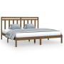 Estructura de cama madera maciza de pino marrón miel 200x200 cm de vidaXL, Camas y somieres - Ref: Foro24-3105273, Precio: 16...